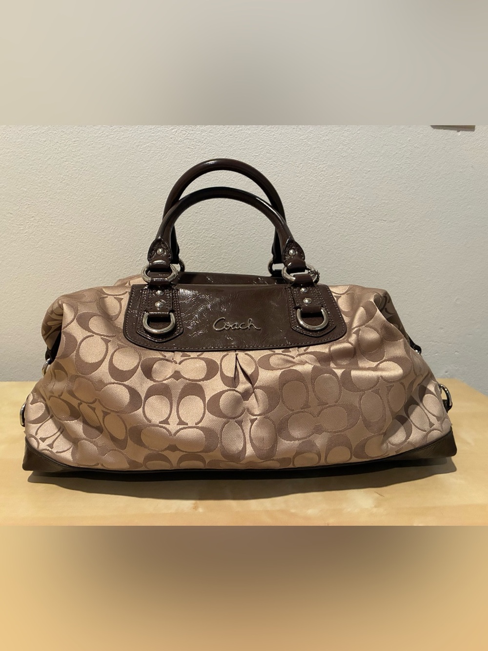 Coach Ashley Signature Sateen Satchel